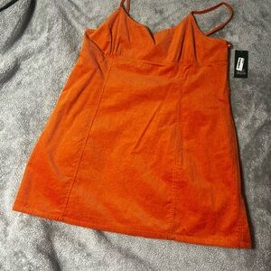 Wild Fable Burnt Orange Corduroy Dress